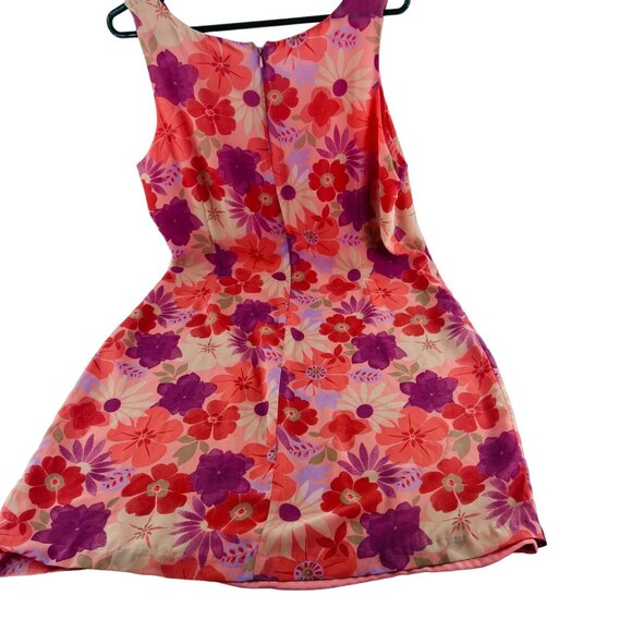 Old Navy Floral Sleeveless Lined Dress Womens size 14 Y2k Colorful - Picture 2 of 4